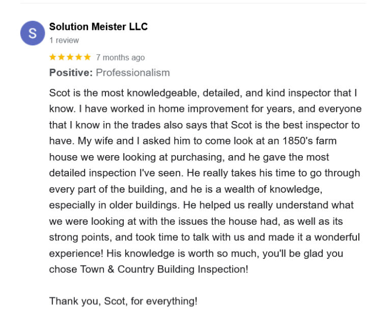 Home Inspectors Milwaukee Towne & Country